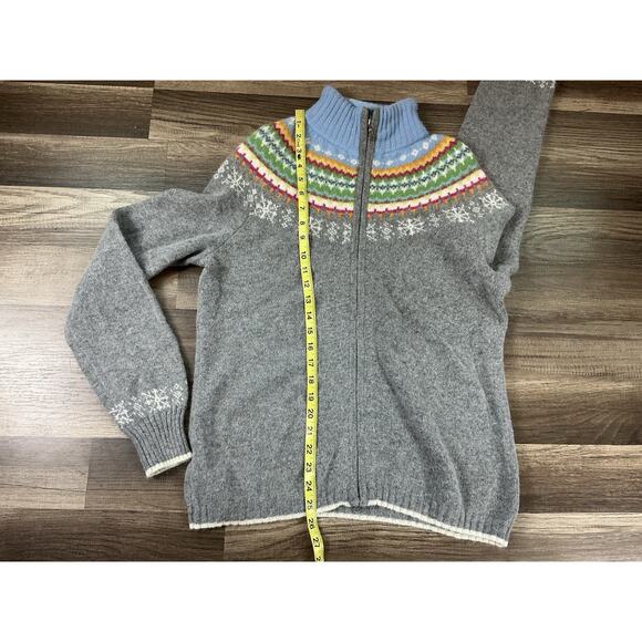 Eddie Bauer VTG 90’s Women’s Sweater Fair Isle Lambswool Angora LT Cottagecore - Picture 10 of 12